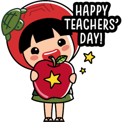Ang Ku Kueh Girl - TeachersDay messages sticker-2