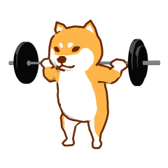 Fitness schattige hond messages sticker-11