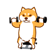 Fitness schattige hond messages sticker-8