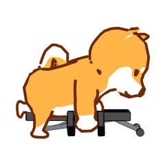 Fitness schattige hond messages sticker-1