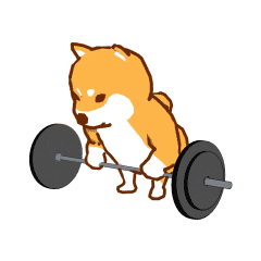 Fitness schattige hond messages sticker-5