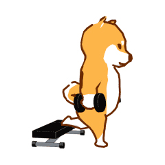 Fitness schattige hond messages sticker-3