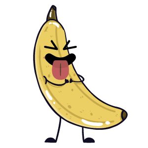 banana funny sticker app messages sticker-10