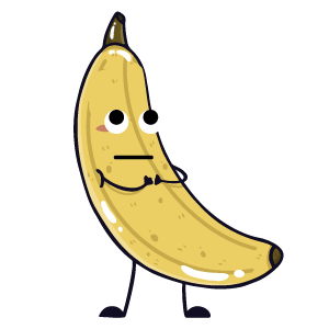 banana funny sticker app messages sticker-7