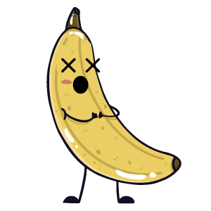 banana funny sticker app messages sticker-1