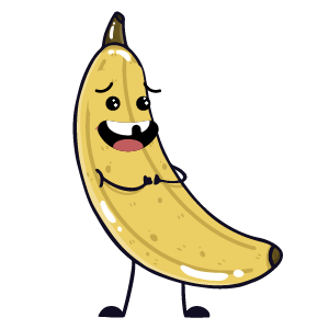 banana funny sticker app messages sticker-6