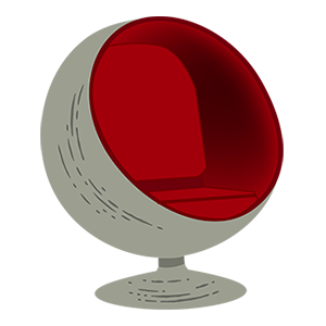 Midcentury Emojis messages sticker-1