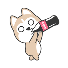 Cute Husky messages sticker-4