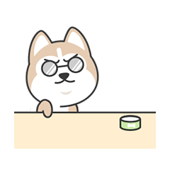 Cute Husky messages sticker-7
