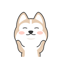 Cute Husky messages sticker-5