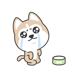 Cute Husky messages sticker-6