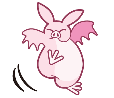 Pink Bat messages sticker-1