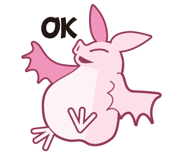 Pink Bat messages sticker-11