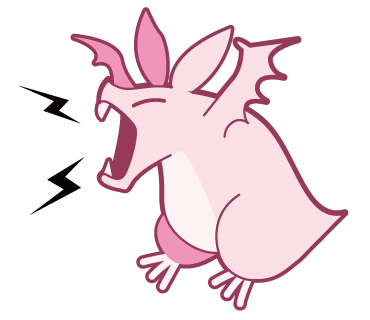Pink Bat messages sticker-0