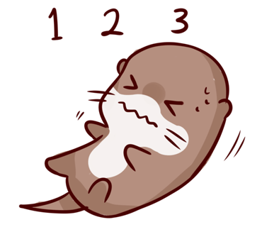 Cute Otter messages sticker-4