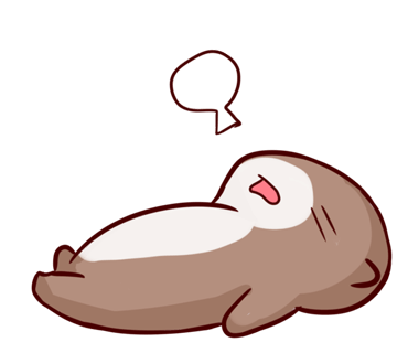 Cute Otter messages sticker-1