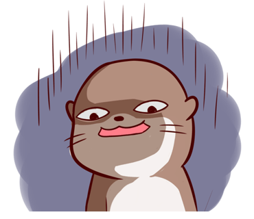 Cute Otter messages sticker-6