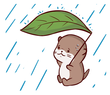 Cute Otter messages sticker-10