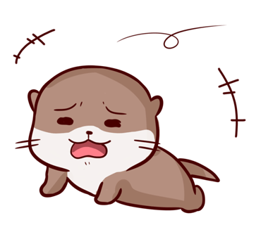 Cute Otter messages sticker-0