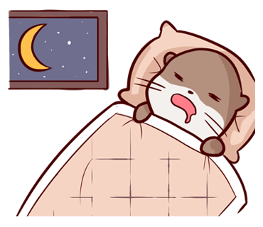 Cute Otter messages sticker-3