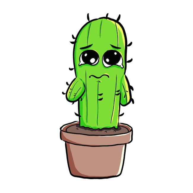 Cute Cactus messages sticker-0