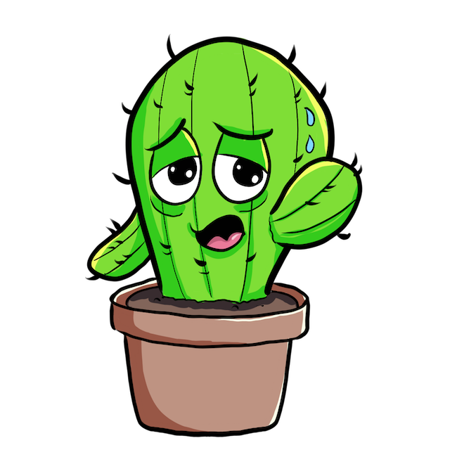 Cute Cactus messages sticker-4