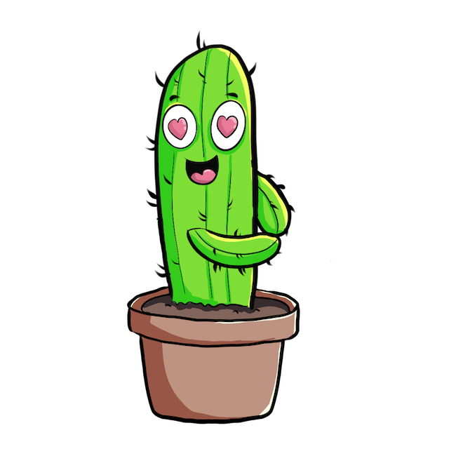 Cute Cactus messages sticker-1