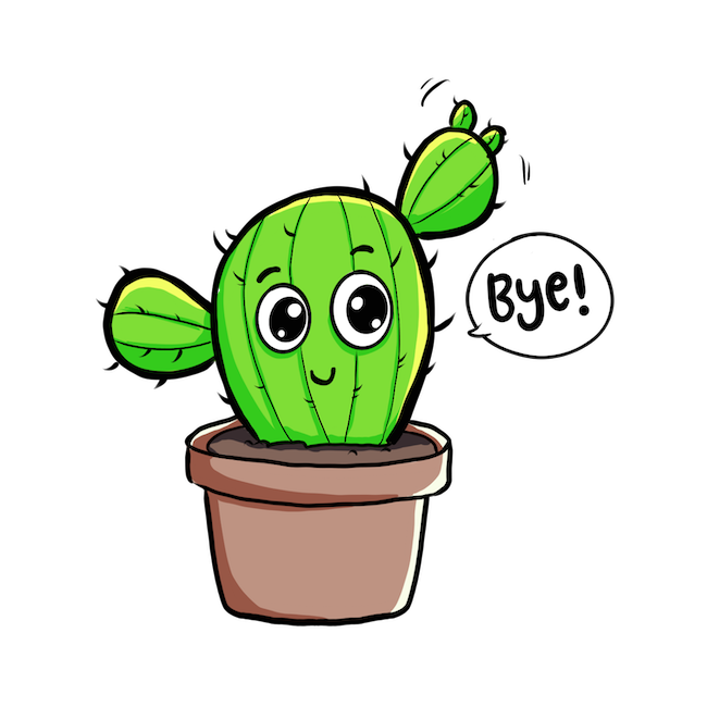 Cute Cactus messages sticker-9