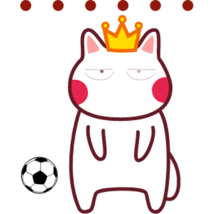 Funny football cat sticker messages sticker-5