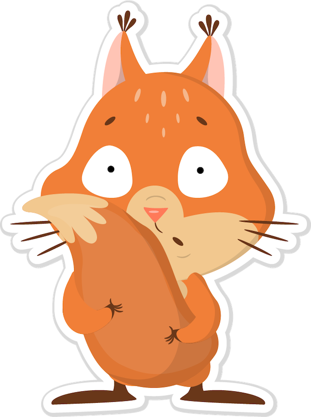 Niki the Fluffy Squirrel messages sticker-4