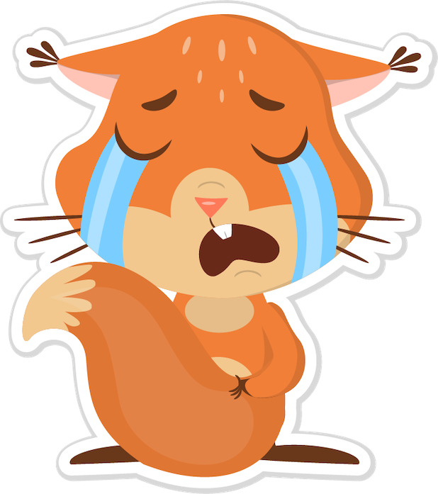 Niki the Fluffy Squirrel messages sticker-2