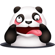 Cute Panda Stickers messages sticker-2