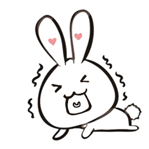 Big face rabbit messages sticker-1
