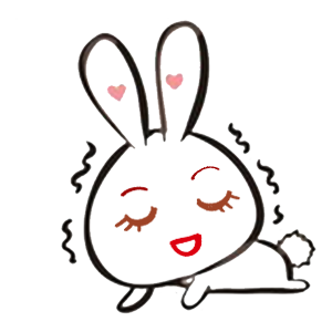 Big face rabbit messages sticker-7