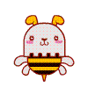 Cute honey rabbit expression messages sticker-8