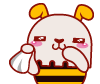 Cute honey rabbit expression messages sticker-9