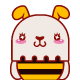 Cute honey rabbit expression messages sticker-1