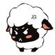 Sheep gossip expression messages sticker-0