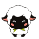 Sheep gossip expression messages sticker-1