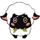 Sheep gossip expression messages sticker-3