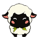 Sheep gossip expression messages sticker-4