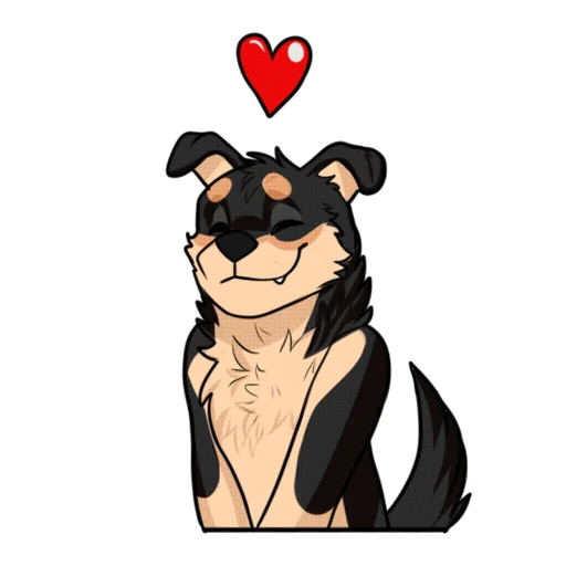 Angel The Husky Stickers messages sticker-1