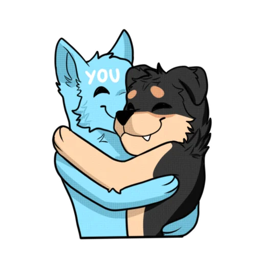 Angel The Husky Stickers messages sticker-10