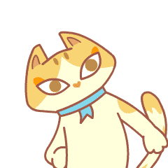 Cute happy cat expression messages sticker-5