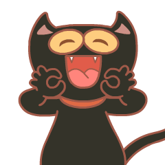 Cute happy cat expression messages sticker-11