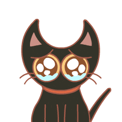 Cute happy cat expression messages sticker-0