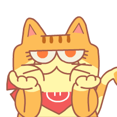 Cute happy cat expression messages sticker-9