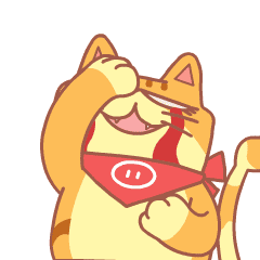 Cute happy cat expression messages sticker-8