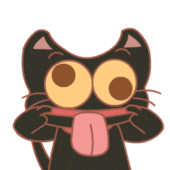 Cute happy cat expression messages sticker-10