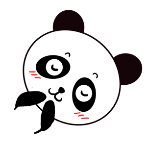 Qute Panda messages sticker-3